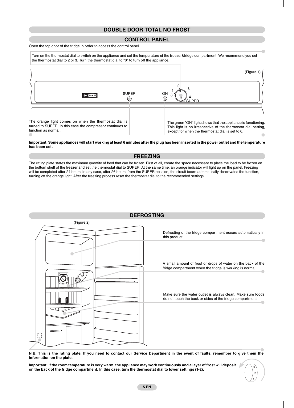 Candy CFDE 4484 User Manual | Page 5 / 32