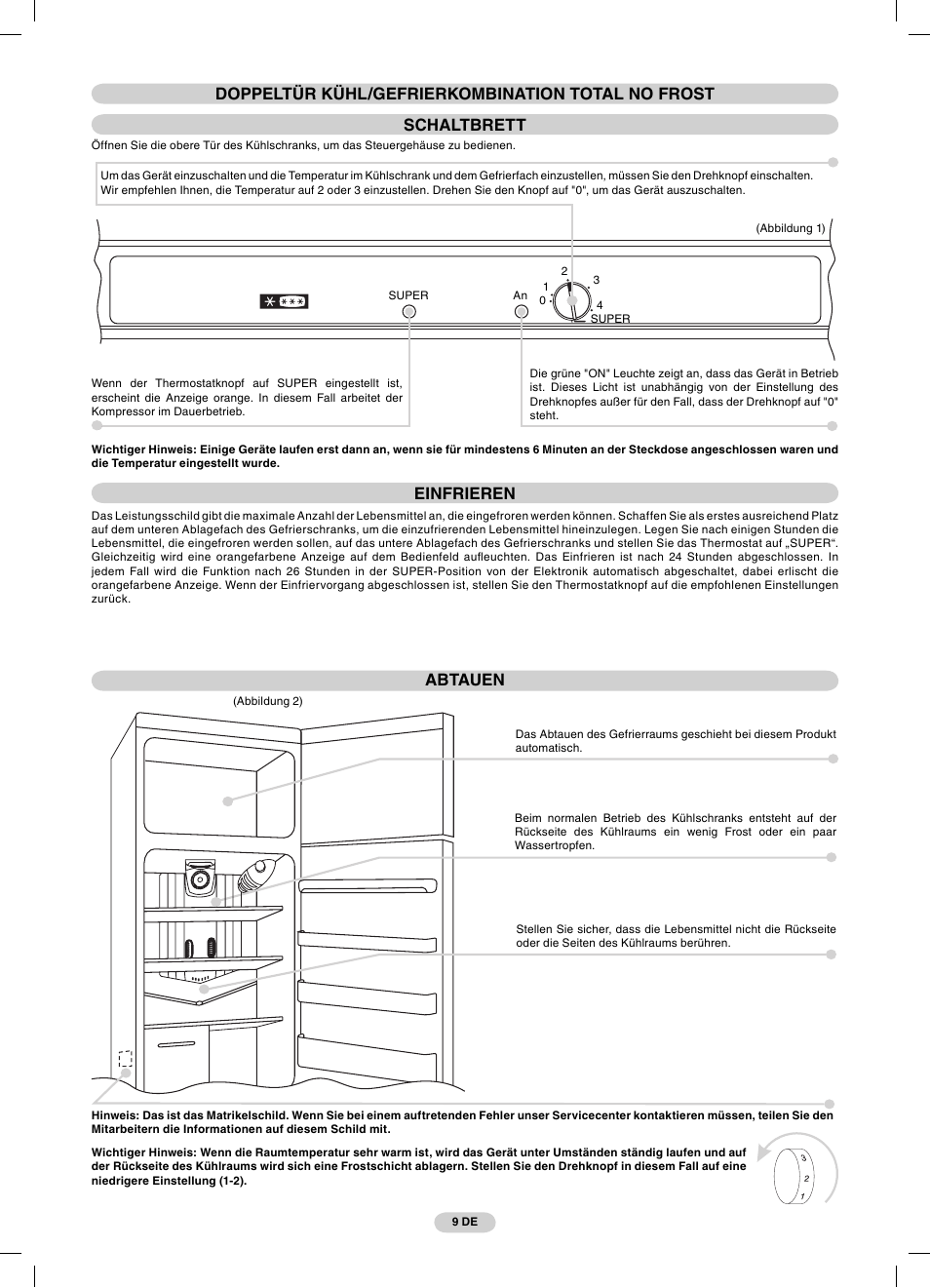Candy CFDE 4484 User Manual | Page 9 / 32