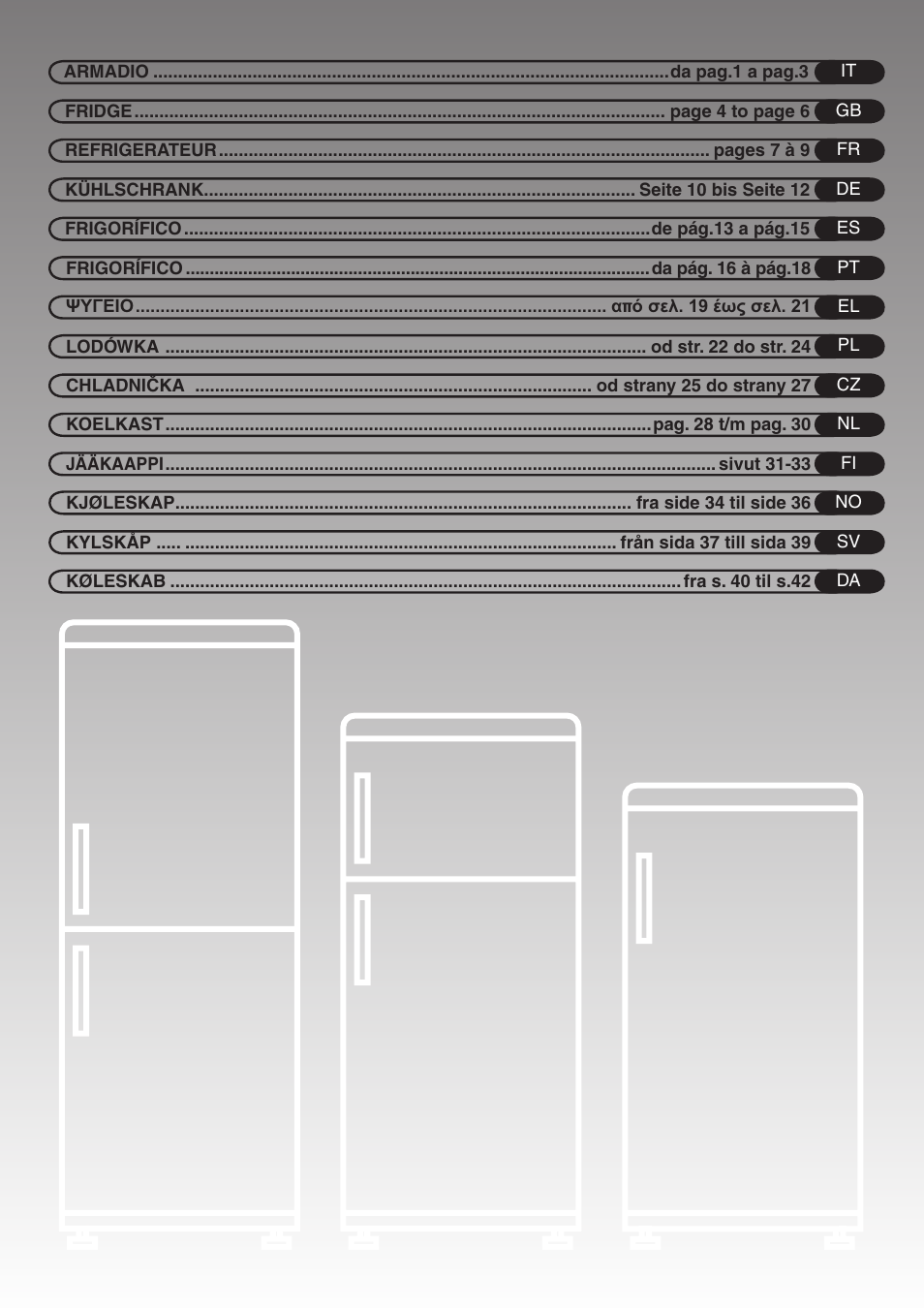 Candy FRCFO3354E User Manual | 44 pages