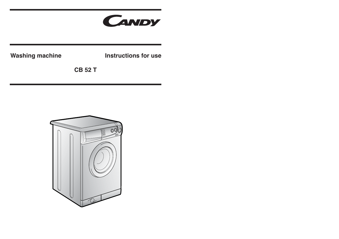 Candy CB 52 T SINGAPORE User Manual | 17 pages