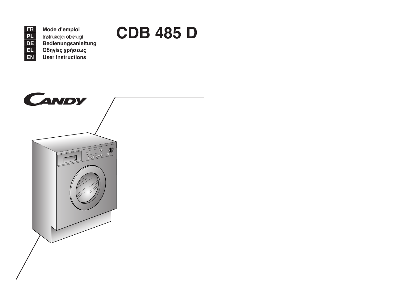 Candy CDB 485D-37S User Manual | 53 pages