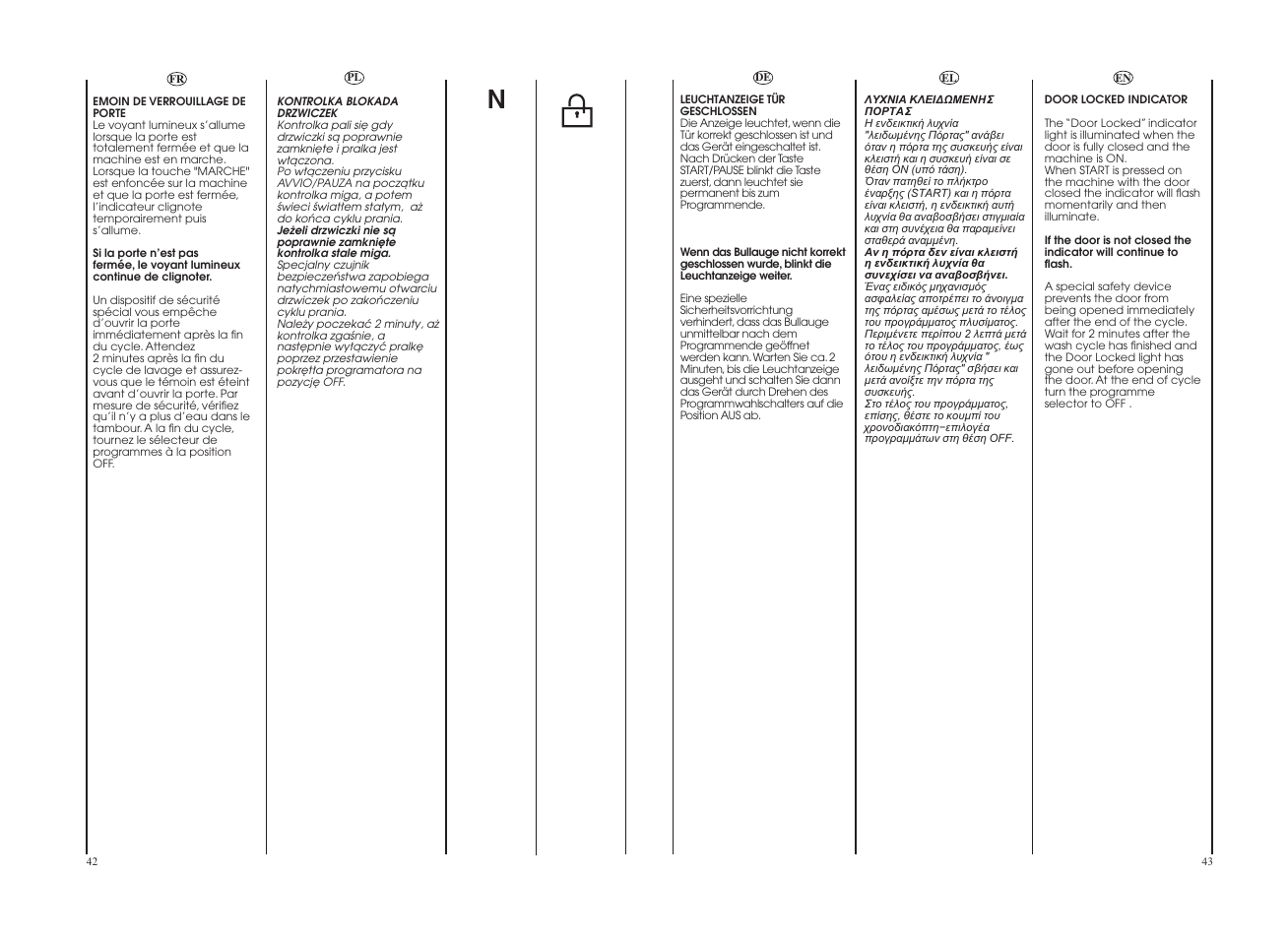 Candy CDB 485D-37S User Manual | Page 22 / 53