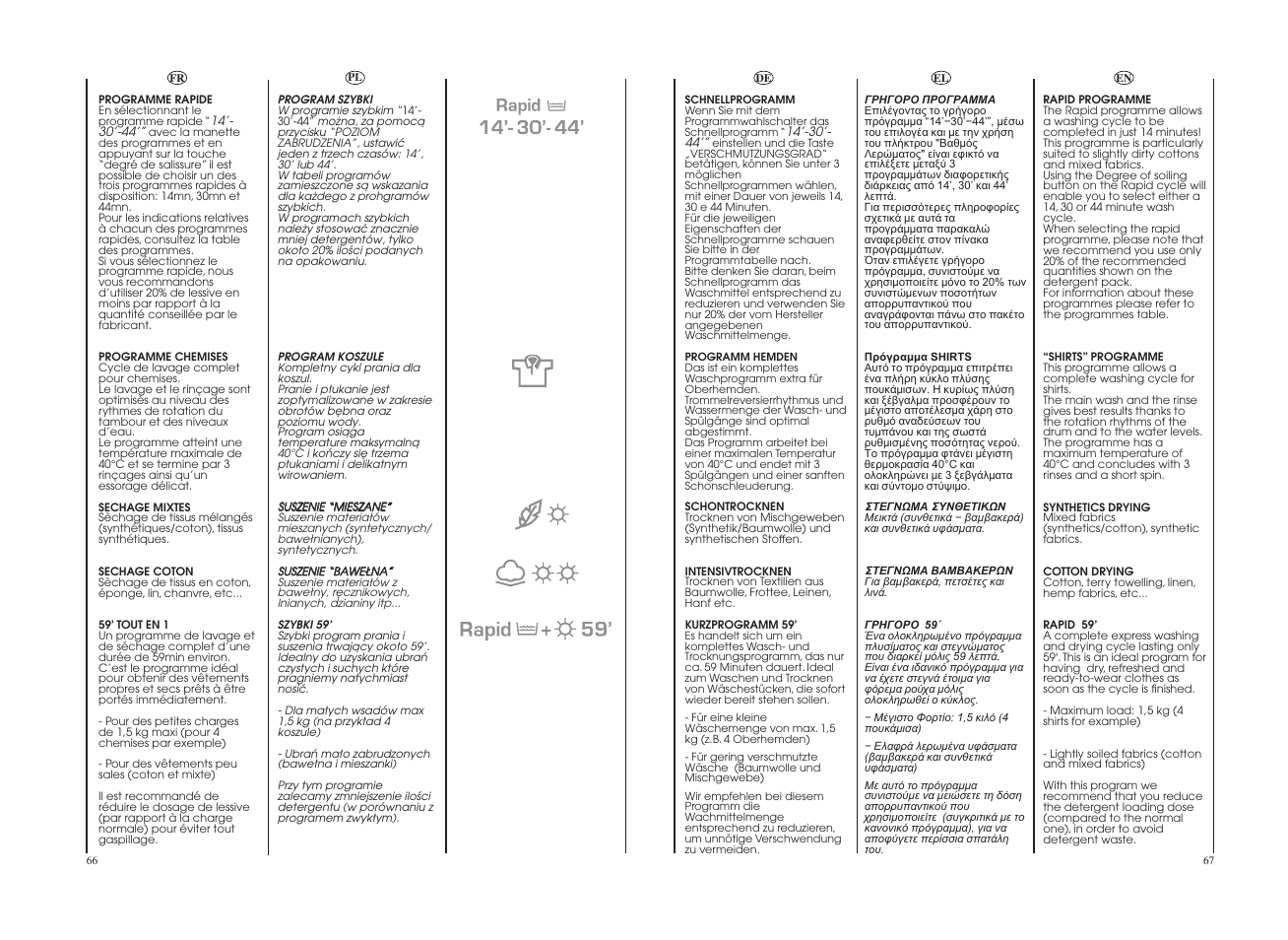 Candy CDB 485D-37S User Manual | Page 34 / 53