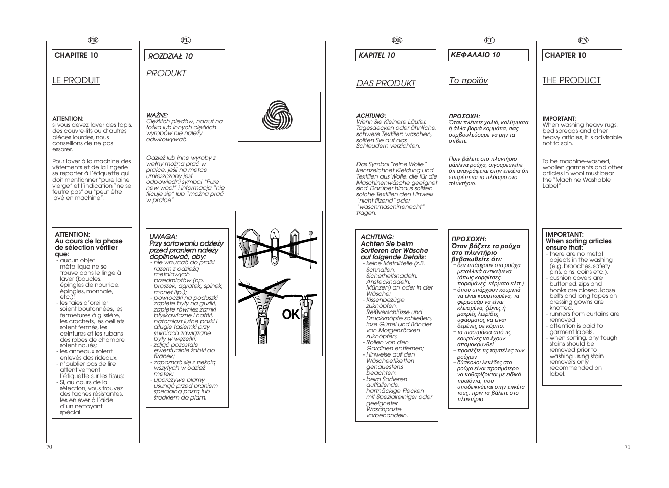 Le produit, The product, Das produkt | Produkt | Candy CDB 485D-37S User Manual | Page 36 / 53