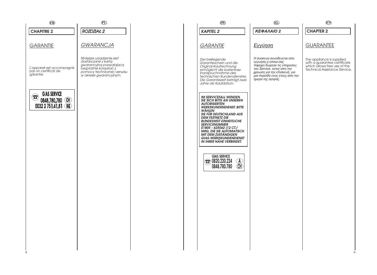 Candy CDB 485D-37S User Manual | Page 5 / 53