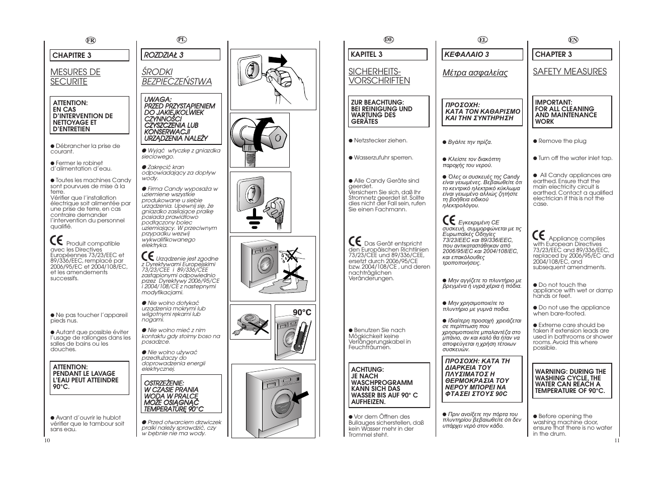 Candy CDB 485D-37S User Manual | Page 6 / 53