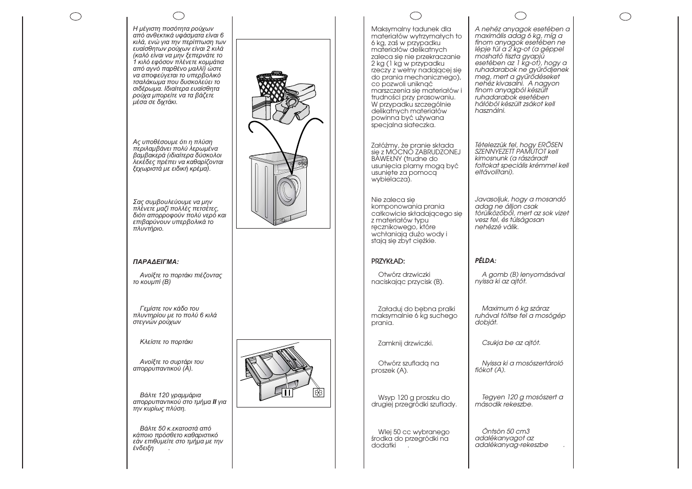 90° c 6 kg max | Candy CBD1163-37S User Manual | Page 30 / 37
