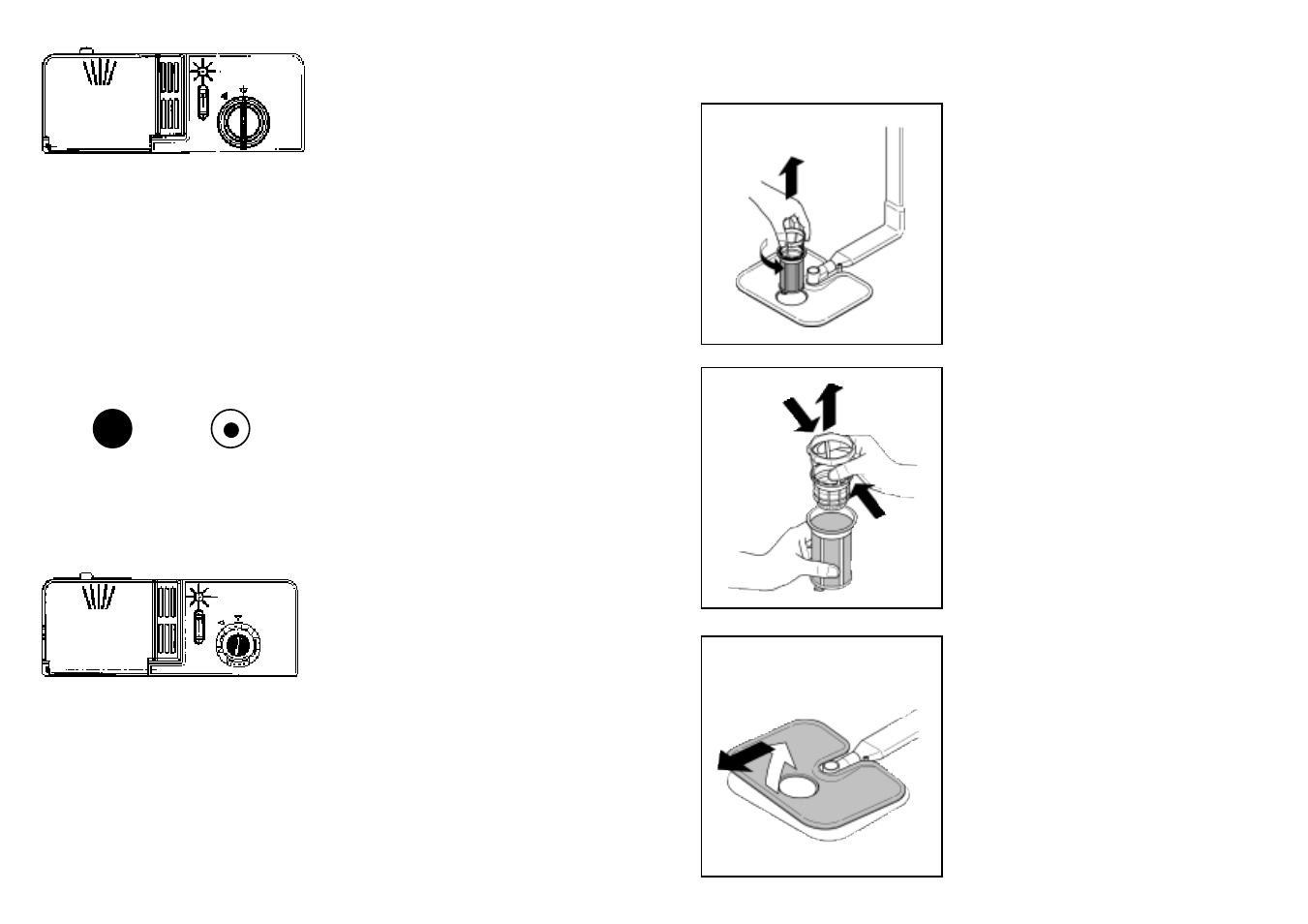 Limpeza dos filtros | Candy CD 373 SK User Manual | Page 46 / 53