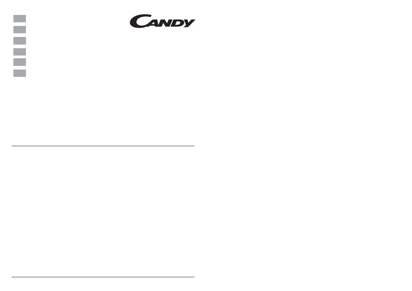 Candy LS CDI 5550 P-S User Manual | 33 pages
