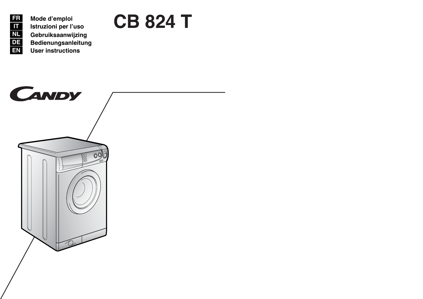 Candy CB 824 T User Manual | 33 pages