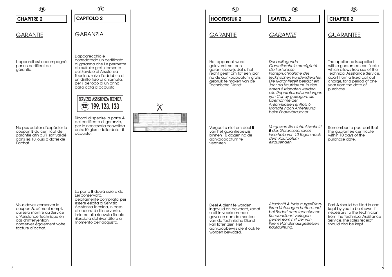 Candy CB 824 T User Manual | Page 5 / 33