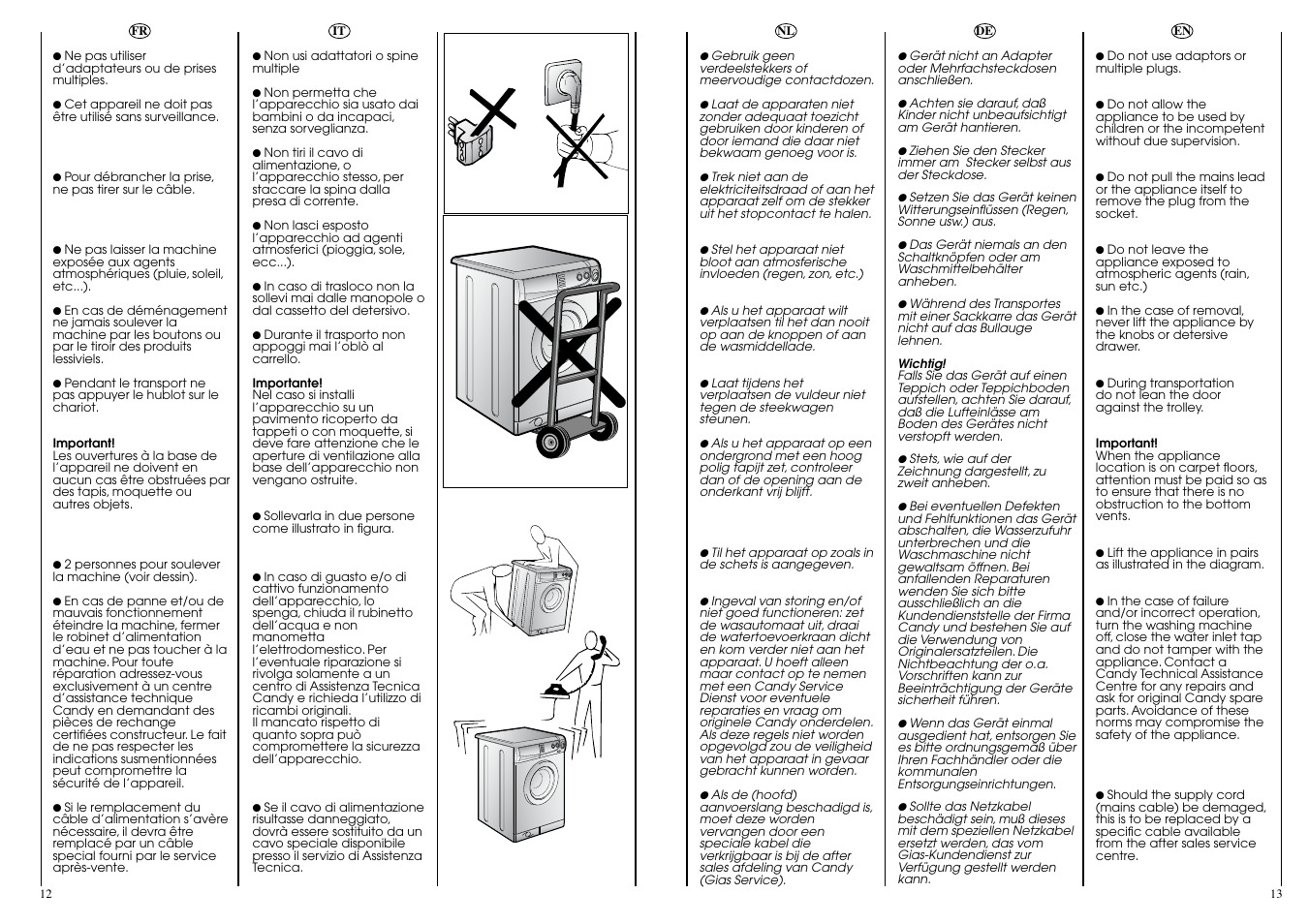 Candy CB 824 T User Manual | Page 7 / 33