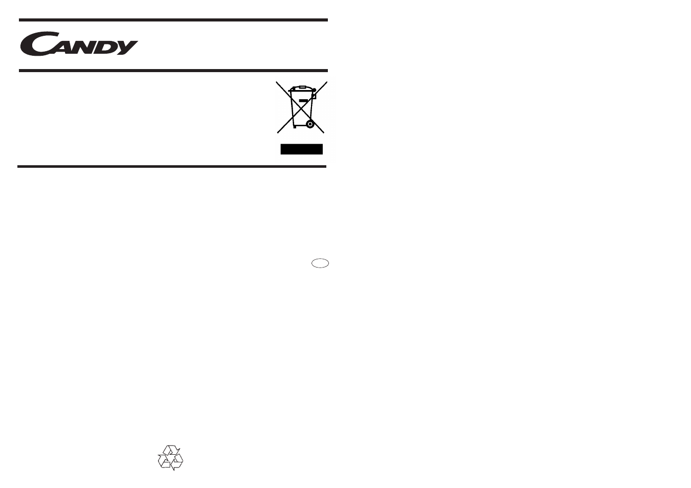 Candy CDB 115-80 User Manual | Page 21 / 21