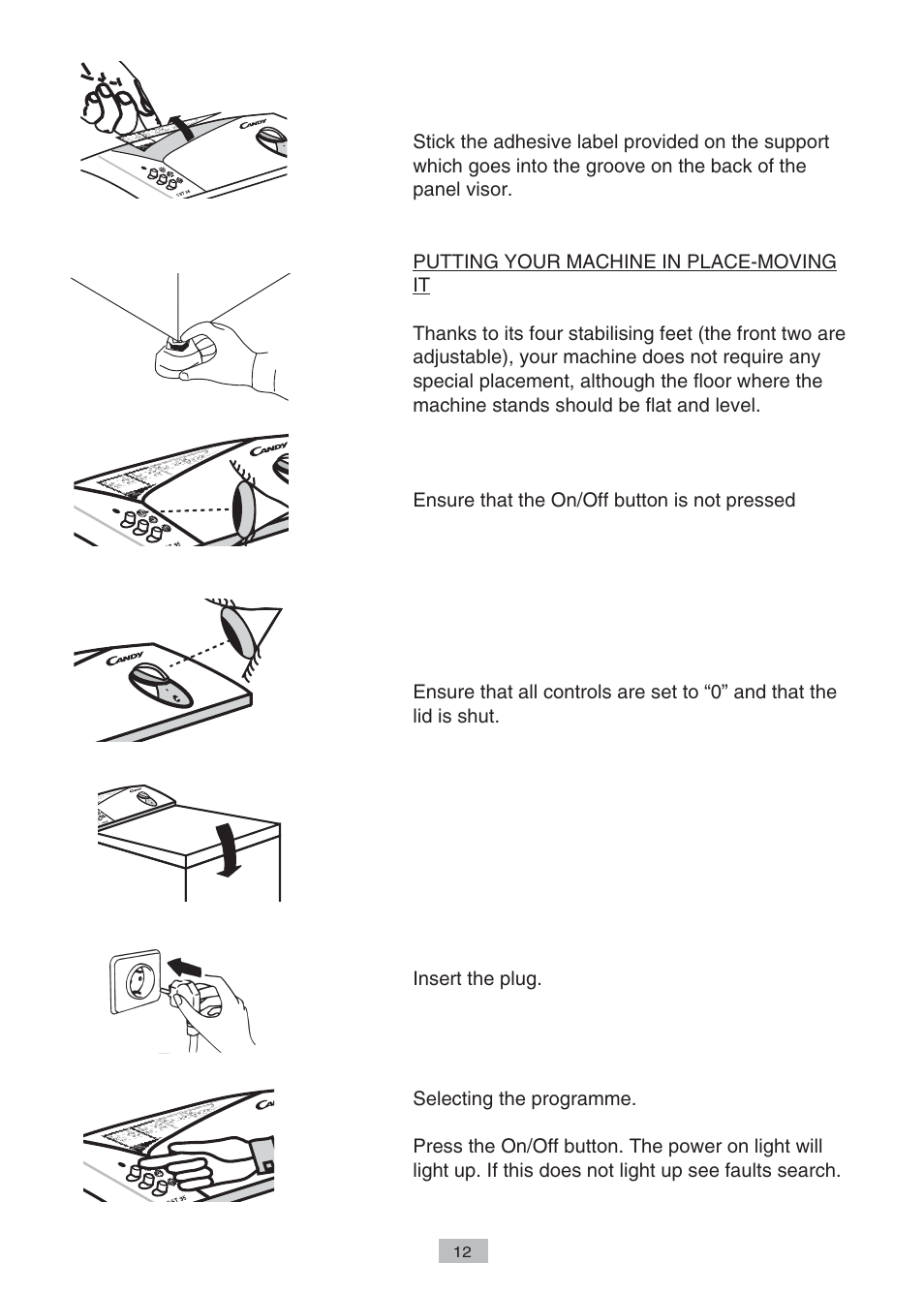 Candy AB CST 10 M User Manual | Page 10 / 19