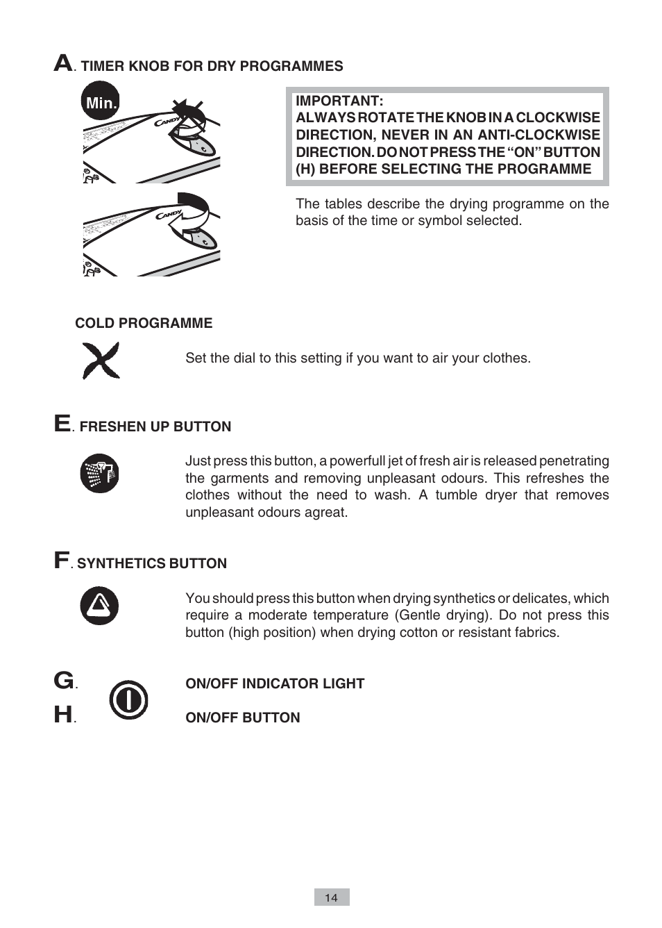 Candy AB CST 10 M User Manual | Page 12 / 19