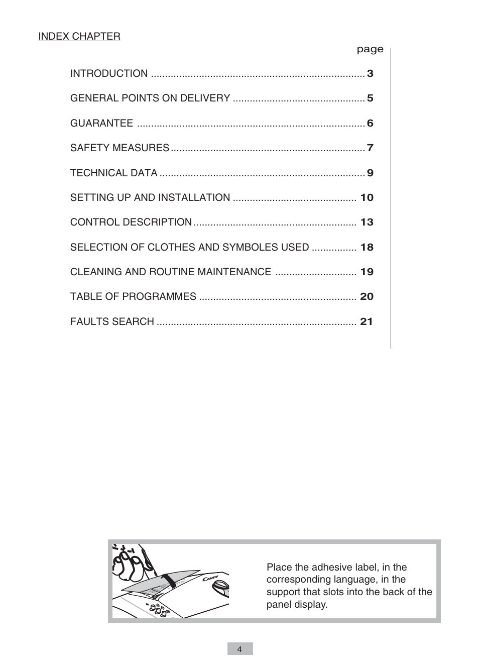 Candy AB CST 10 M User Manual | Page 2 / 19