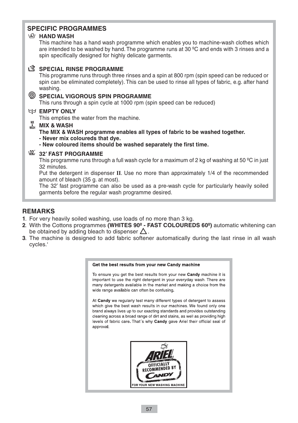 Candy LB CTD 105 SY User Manual | Page 13 / 14