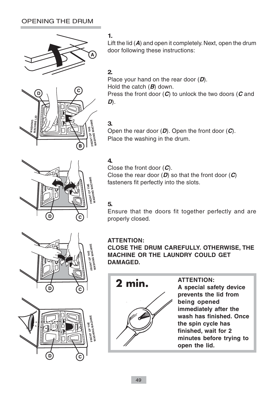 2 min | Candy LB CTD 105 SY User Manual | Page 5 / 14