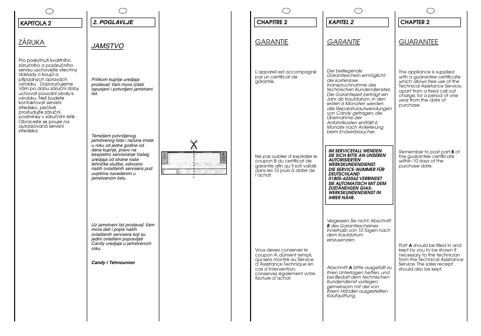 Candy CG 473 User Manual | Page 5 / 33