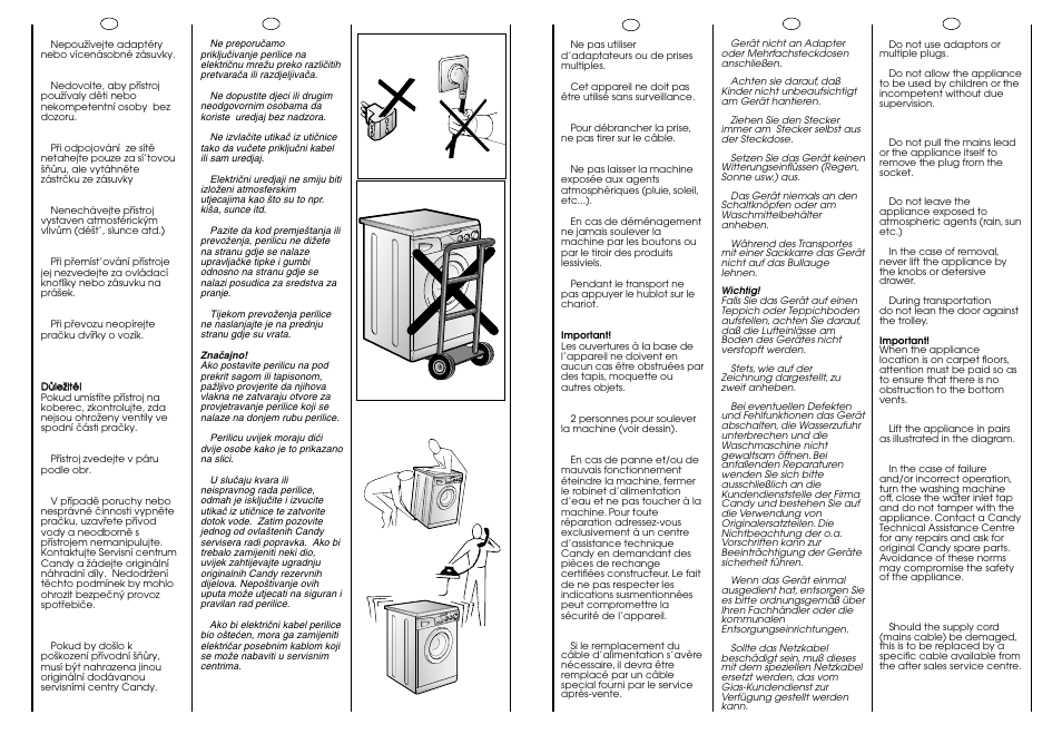 Candy CG 473 User Manual | Page 7 / 33