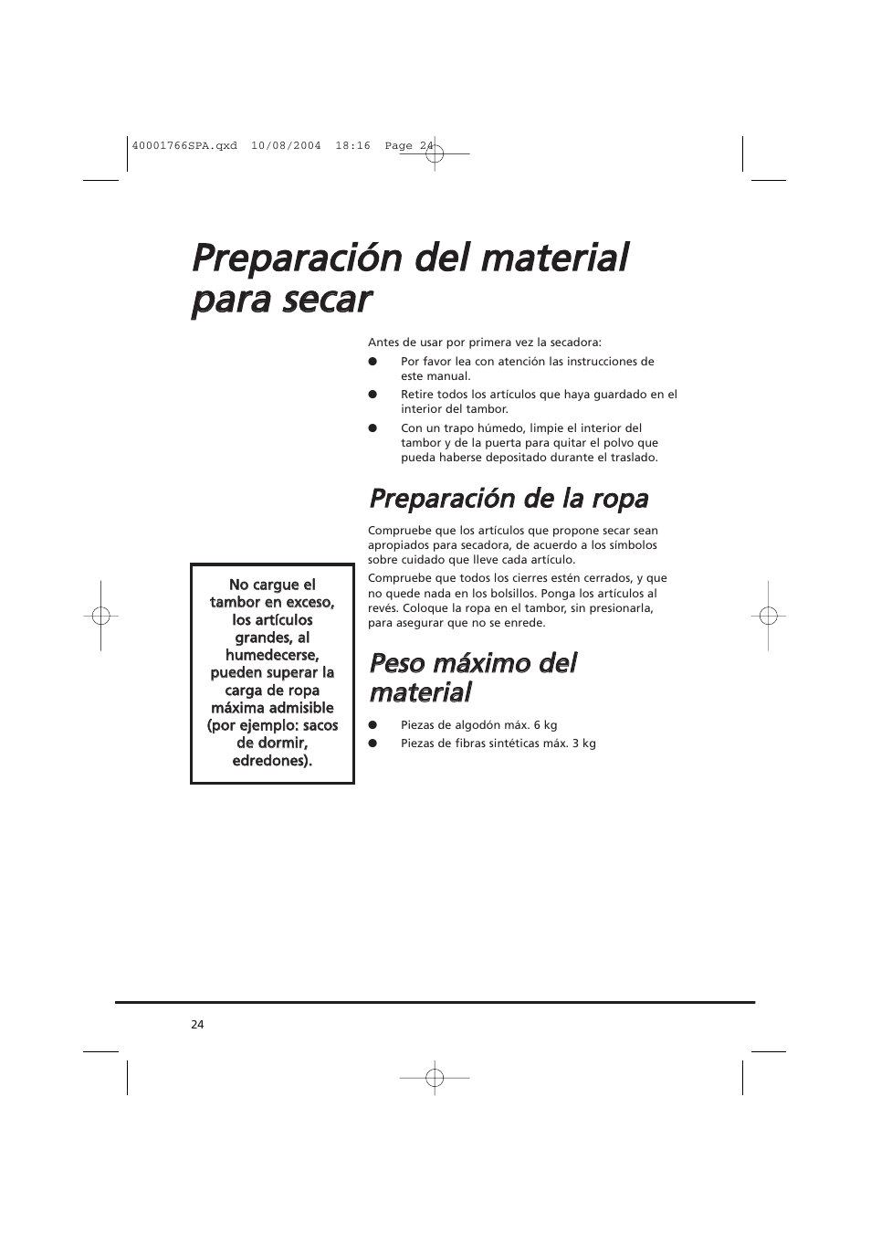 Candy AB CDV 660 - 37 User Manual | Page 24 / 36