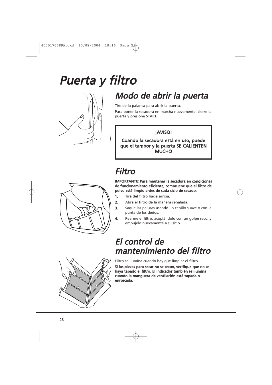 Ffiillttrro o | Candy AB CDV 660 - 37 User Manual | Page 28 / 36