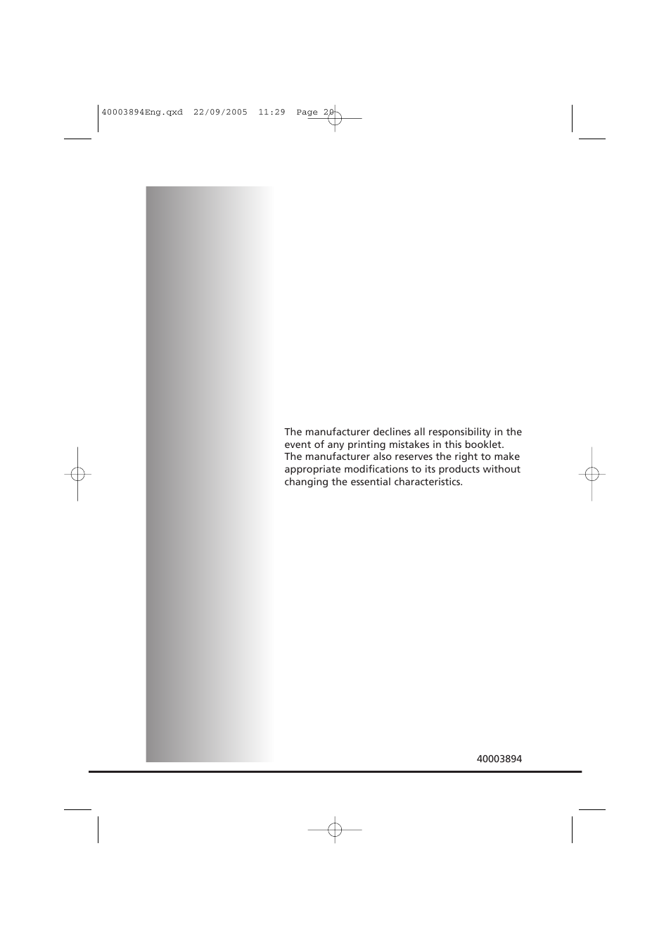 Candy CC2 17-80 User Manual | Page 20 / 20