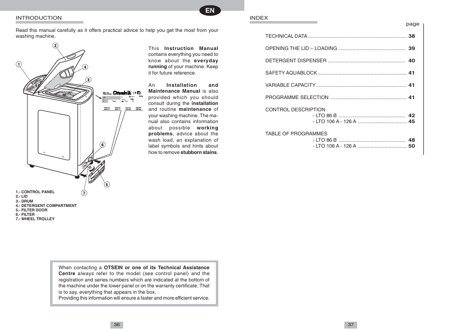 Candy LTO 106 A SYMBOL User Manual | 8 pages