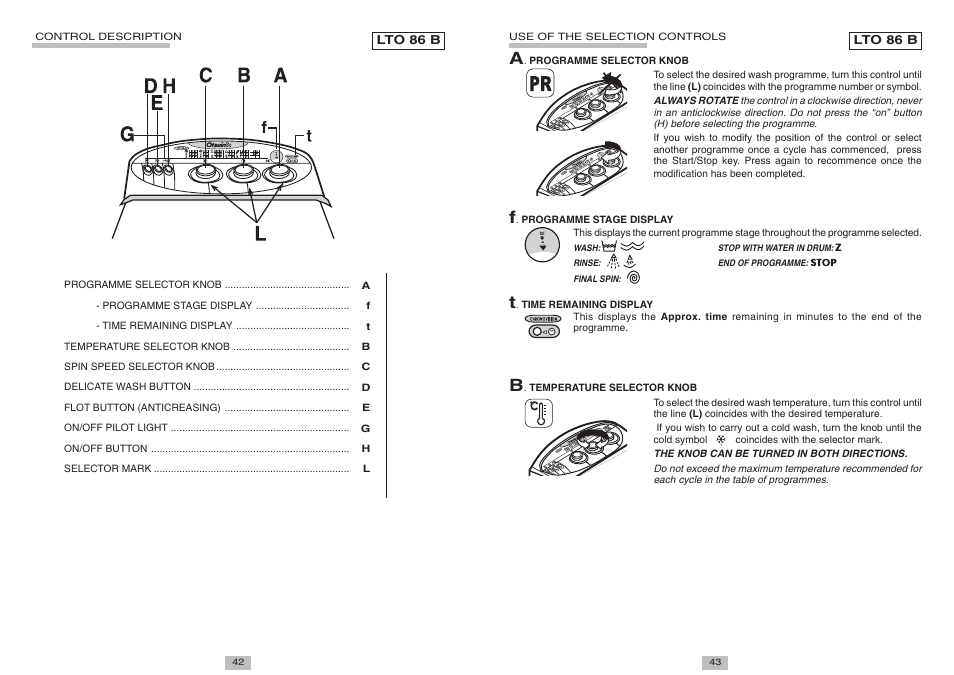 Candy LTO 106 A SYMBOL User Manual | Page 4 / 8