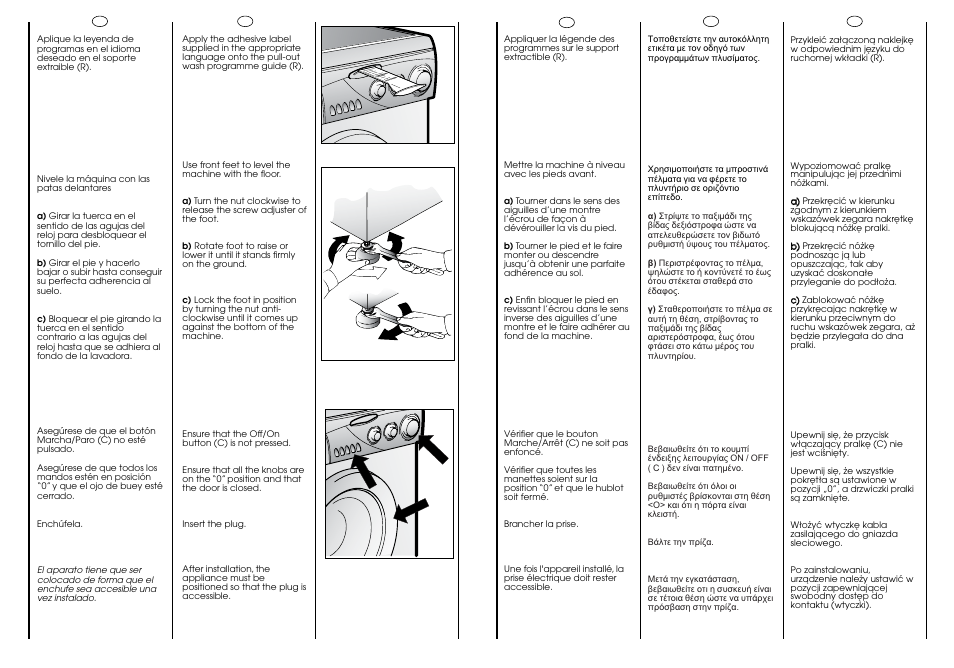 Ab c | Candy CJ 463 User Manual | Page 11 / 33