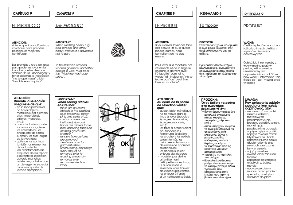 Le produit, Produkt, The product | El producto | Candy CJ 463 User Manual | Page 18 / 33