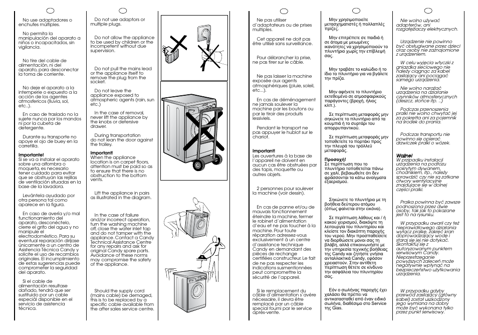 Candy CJ 463 User Manual | Page 7 / 33