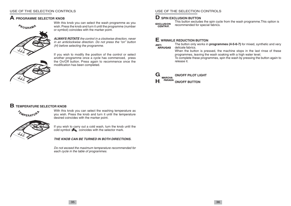 Candy CTT 65 T ES User Manual | Page 5 / 6