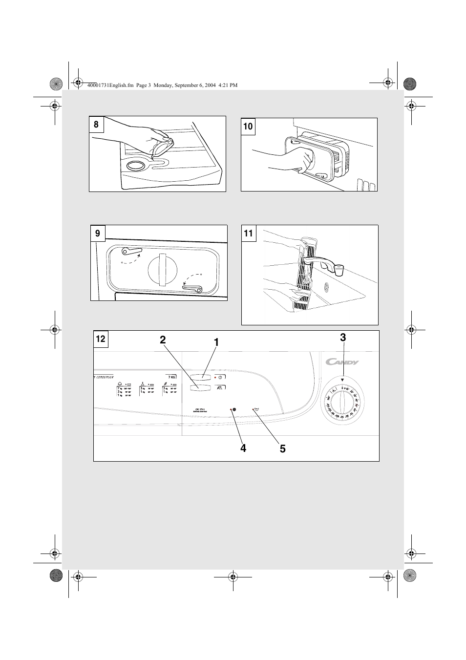 Candy AB CDC 179X- 88 User Manual | Page 3 / 44