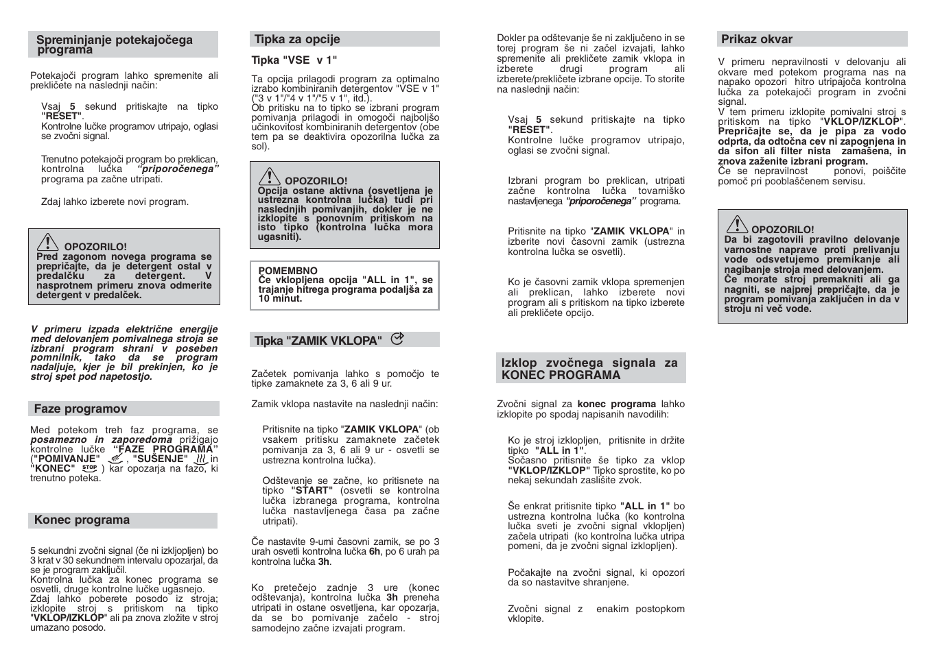 Candy CDF8 635 - S User Manual | Page 27 / 45