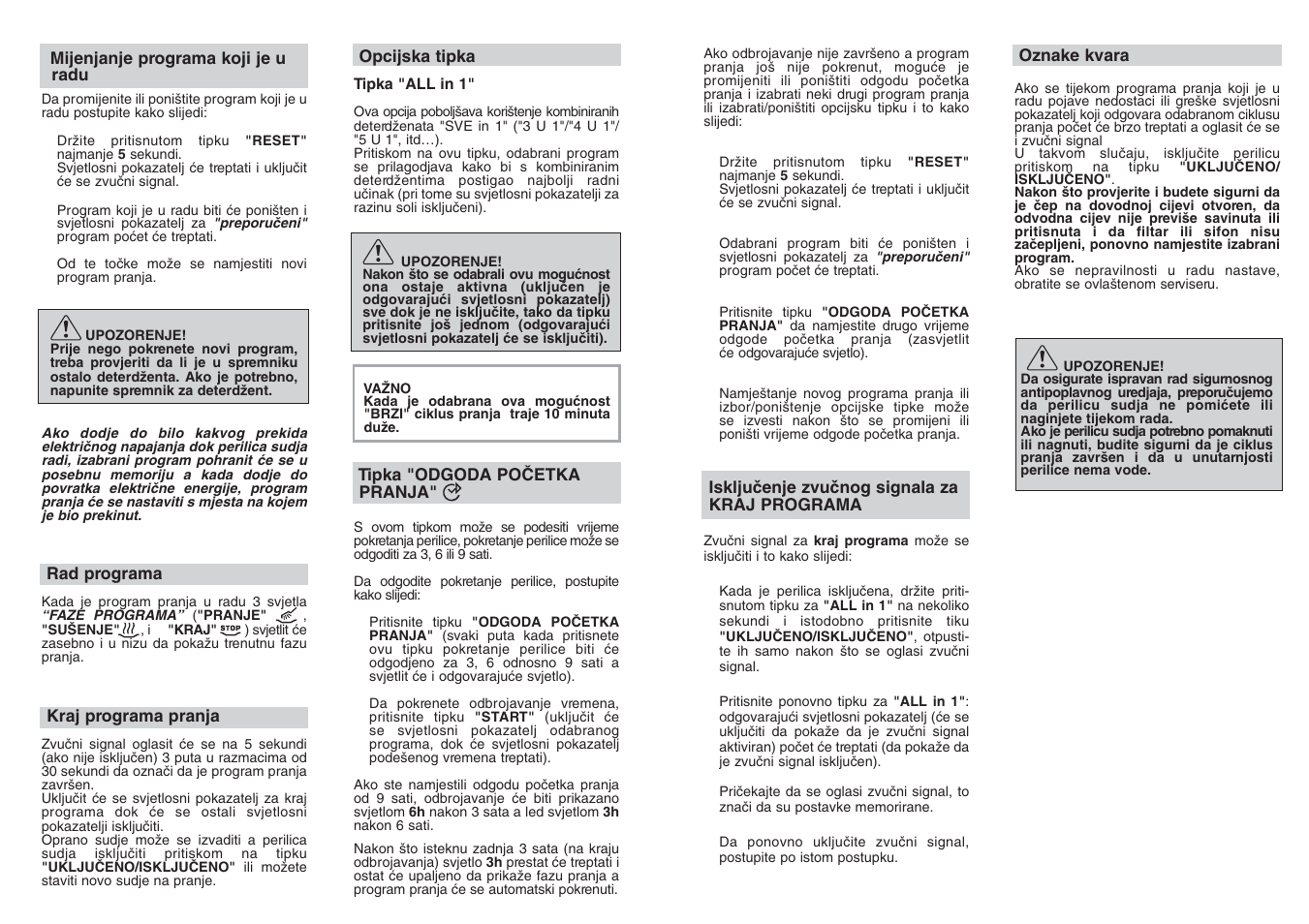 Candy CDF8 635 - S User Manual | Page 41 / 45