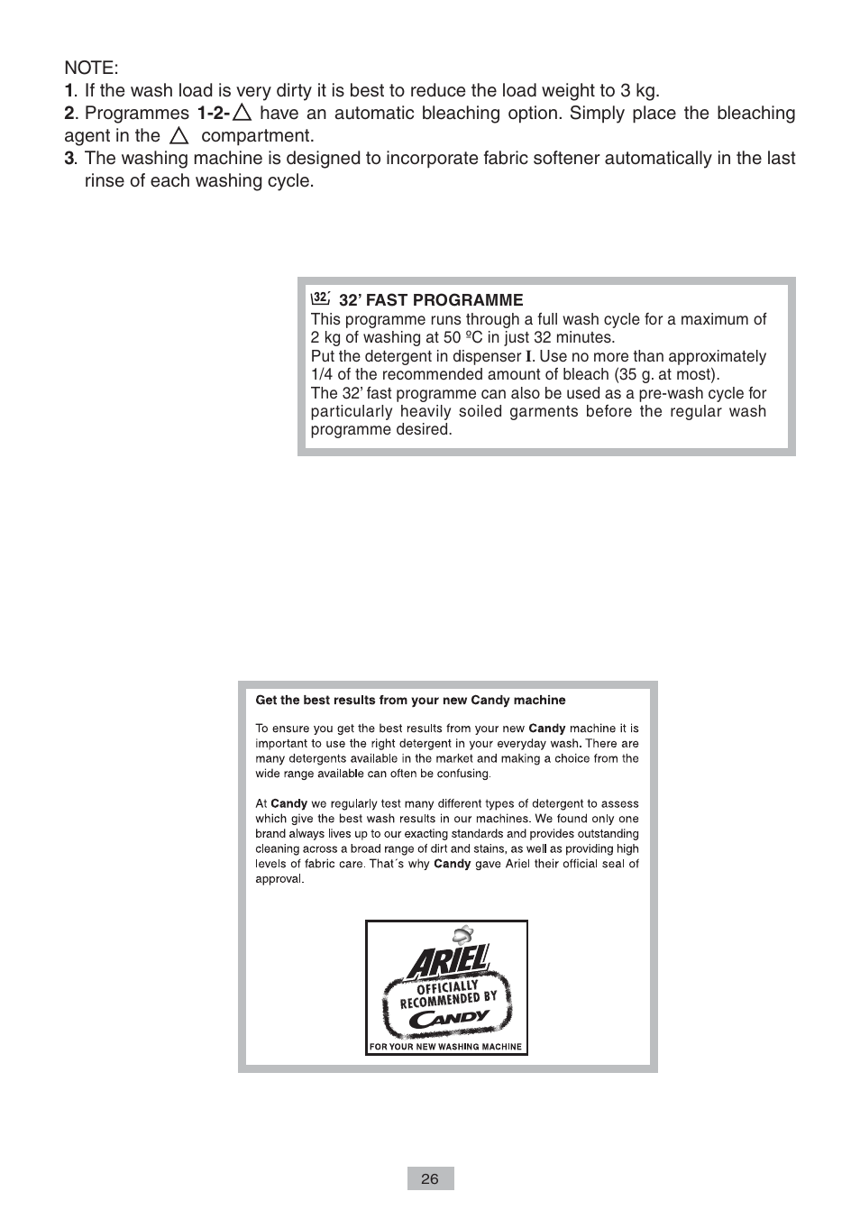 Candy LB CTS 100 SY User Manual | Page 12 / 12