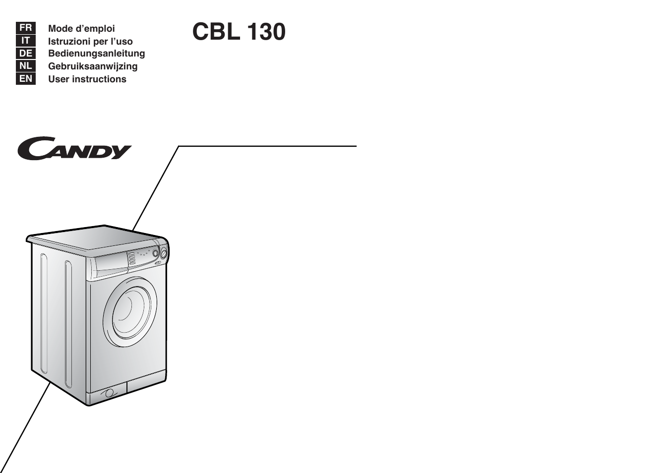 Candy CBL 130 User Manual | 37 pages