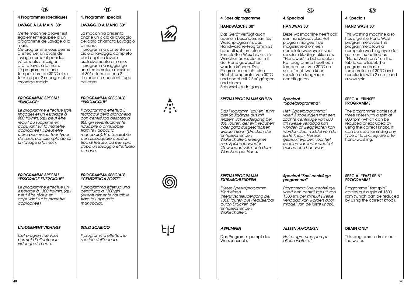 Candy CBL 130 User Manual | Page 21 / 37
