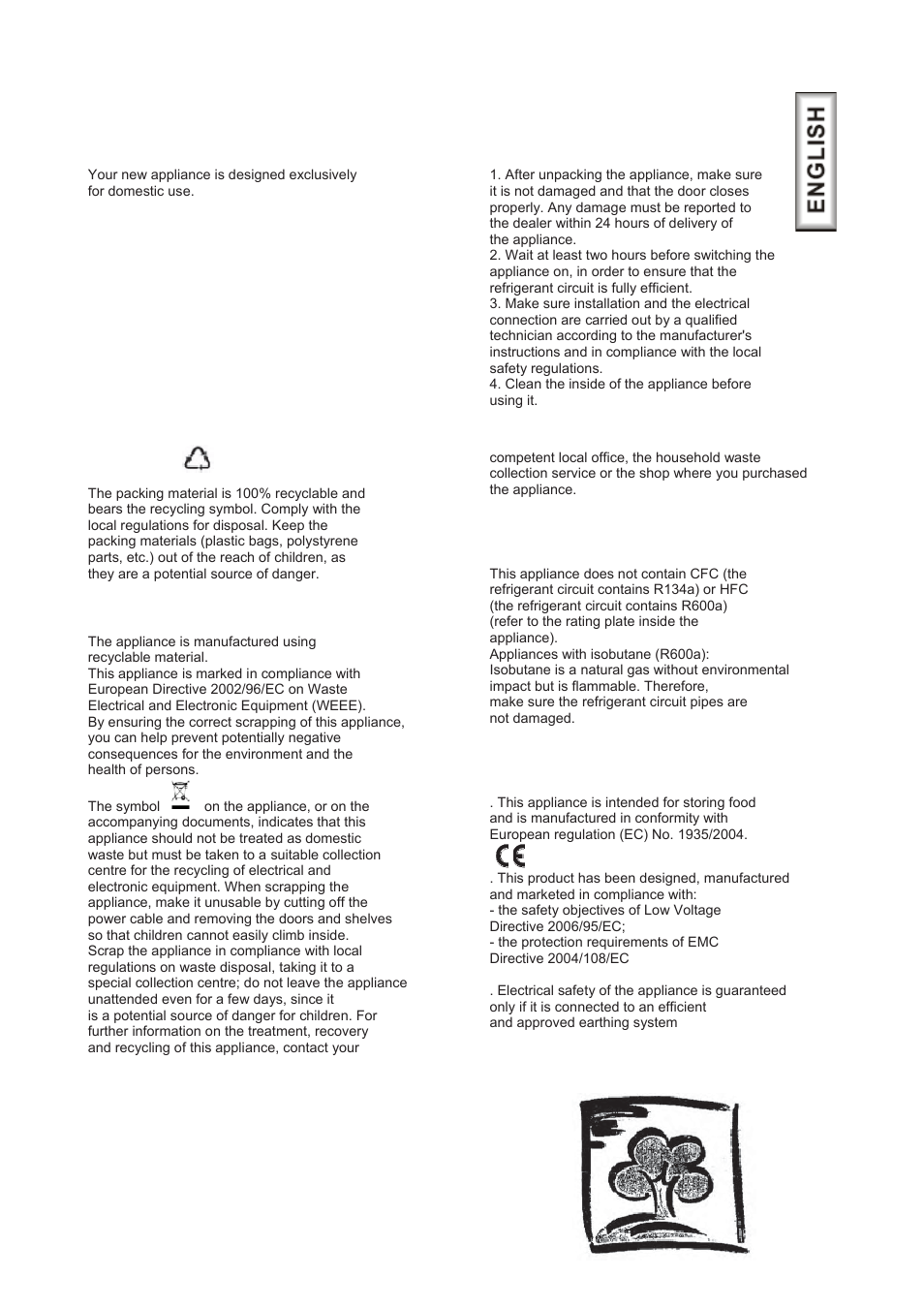 Before using the appliance | Candy CFU 1950 E User Manual | Page 2 / 91