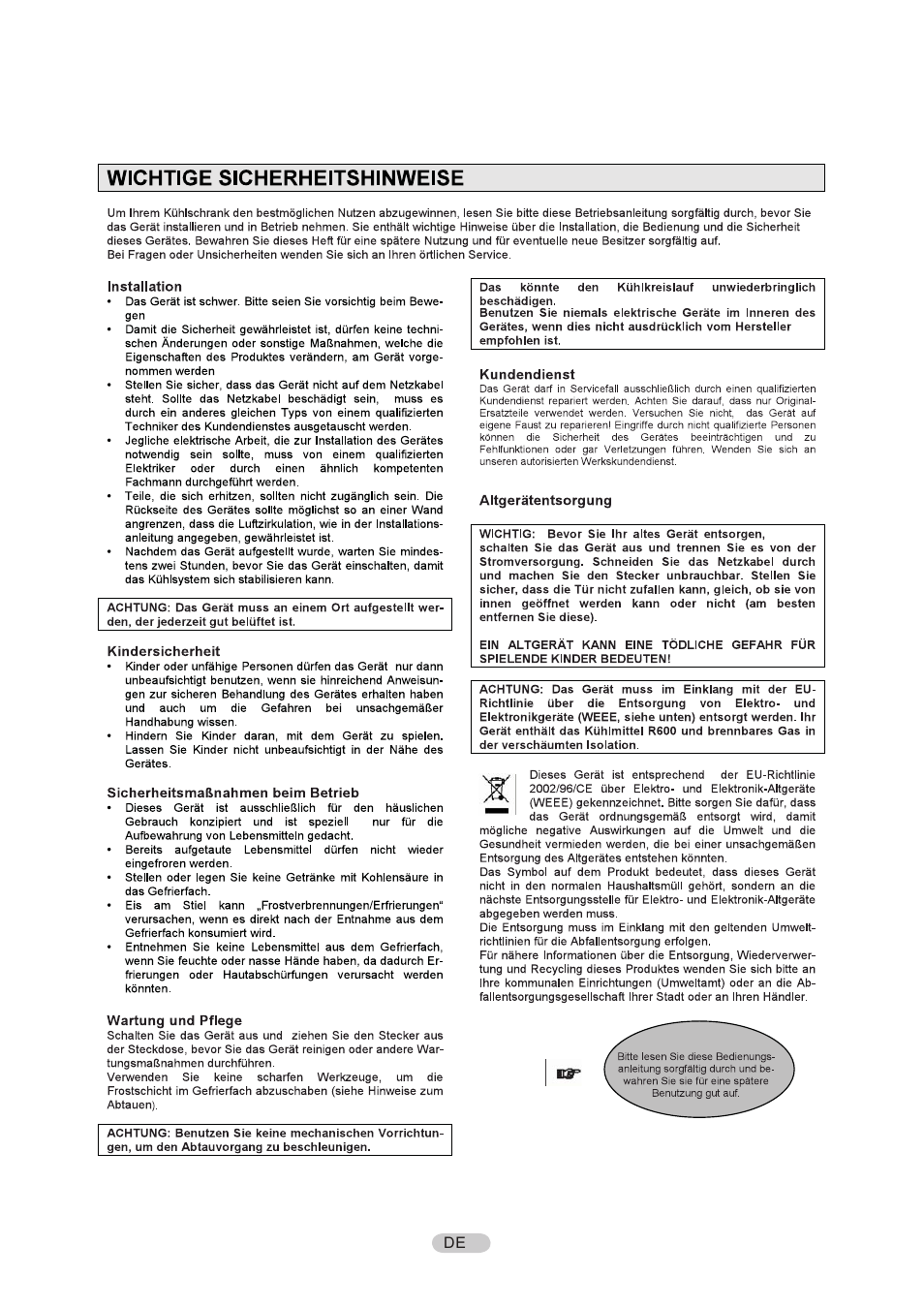 Candy CFU 1950 E User Manual | Page 32 / 91