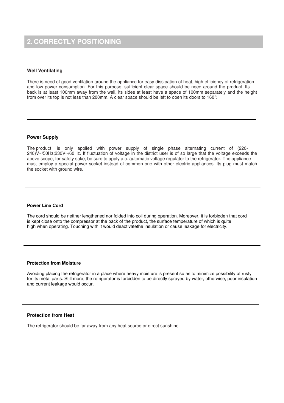 Correctly positioning | Candy CFU 1950 E User Manual | Page 4 / 91