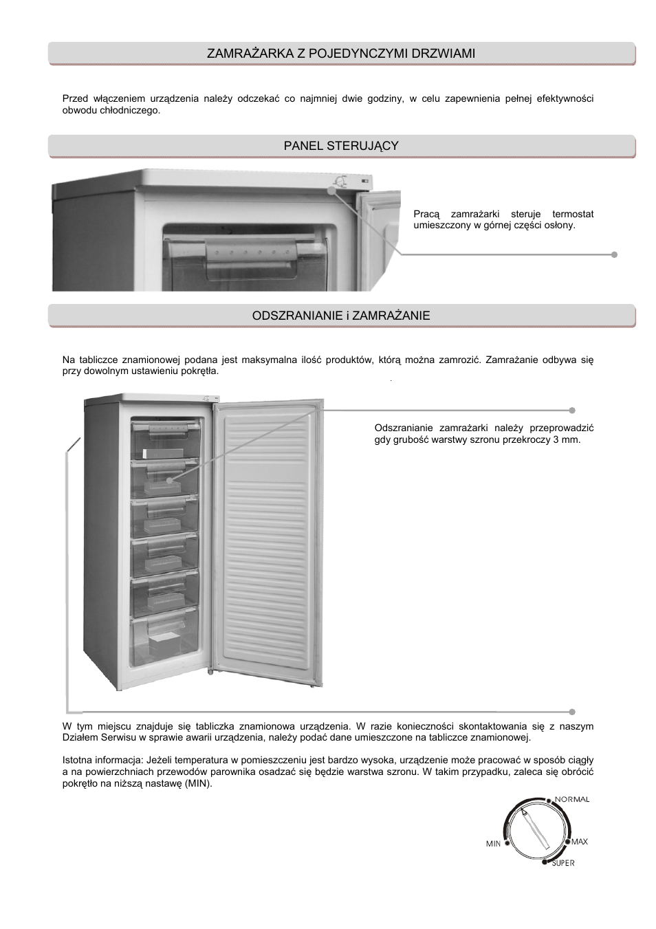 Zamrażarka z pojedynczymi drzwiami | Candy CFU 1950 E User Manual | Page 77 / 91