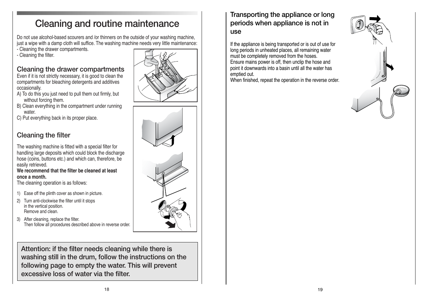 Cleaning and routine maintenance | Candy CN 100 User Manual | Page 10 / 17