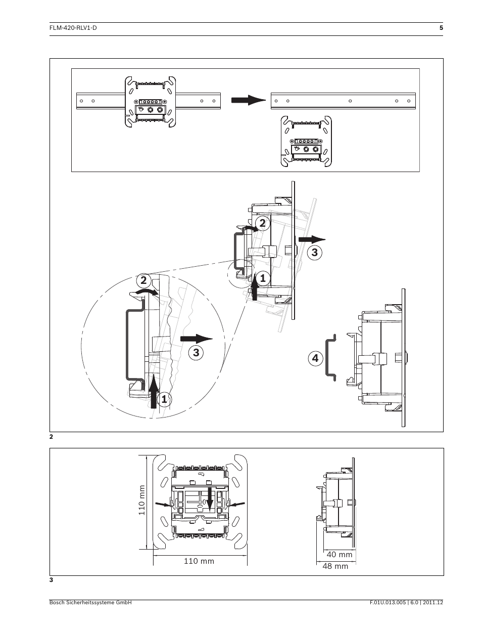 Bosch FLM-420-RLV1 Relay Interface Modules Low Voltage User Manual | Page 5 / 24
