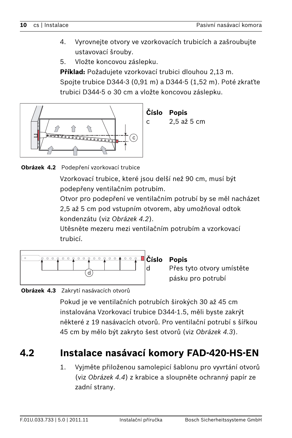 2 instalace nasávací komory fad-420-hs-en, Hs-en | Bosch FAD-420-HS-EN Duct Smoke Detector User Manual | Page 10 / 224