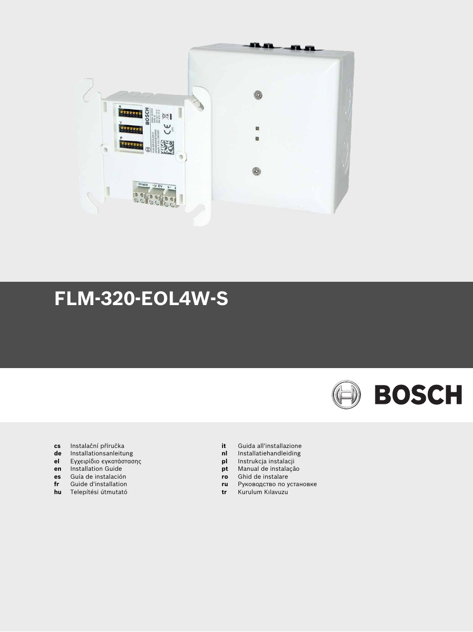 Bosch FLM-320-EOL4W-S Conventional EOL Module 4-Wire User Manual | 24 pages