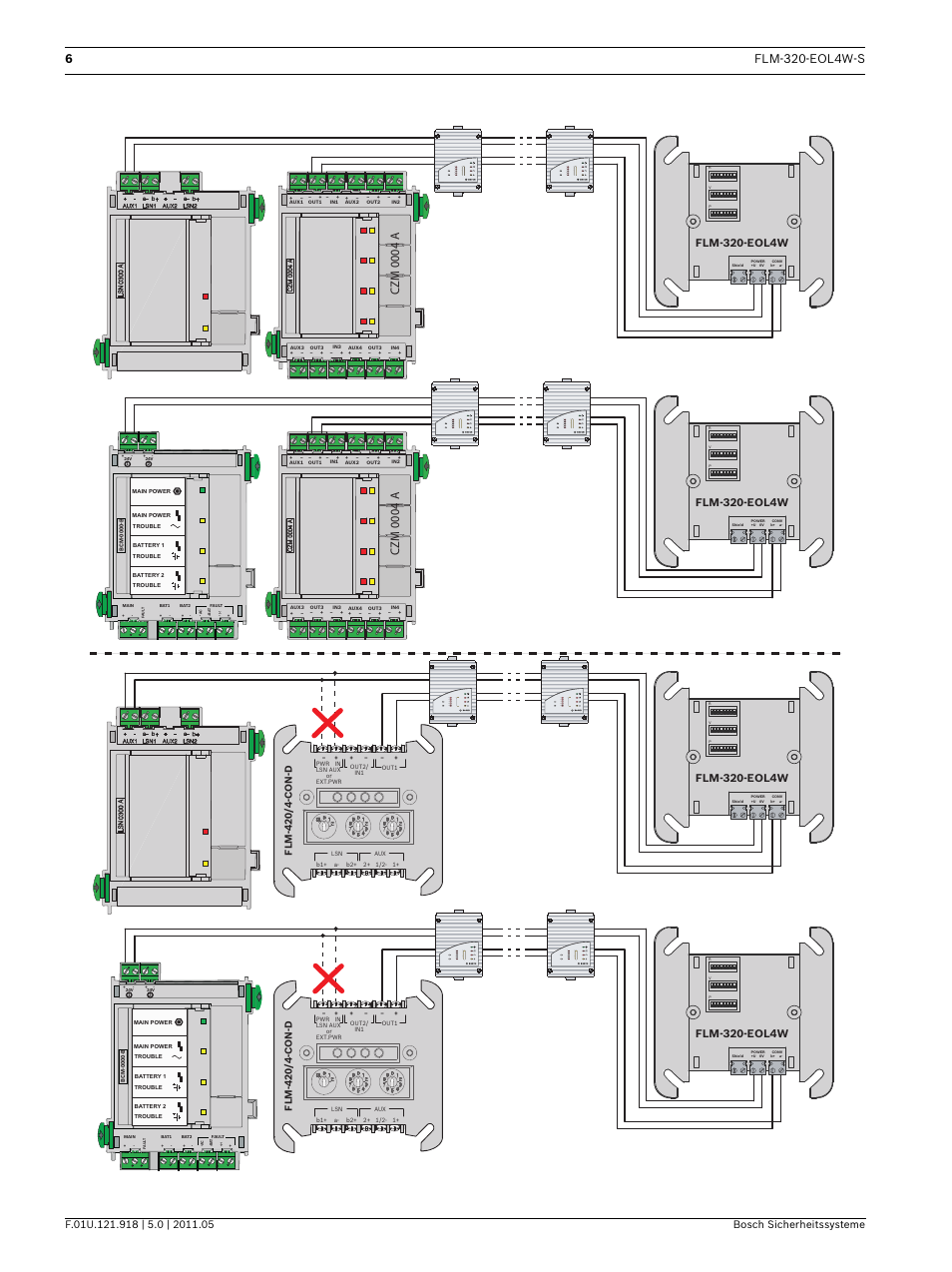 Czm 0004 a | Bosch FLM-320-EOL4W-S Conventional EOL Module 4-Wire User Manual | Page 6 / 24