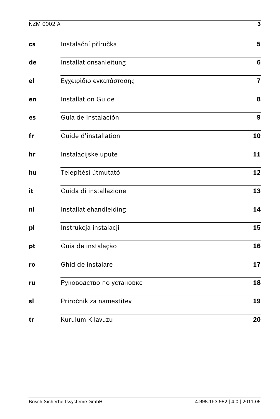 Bosch NZM 0002 A Notification Appliance Zone Module User Manual | Page 3 / 24