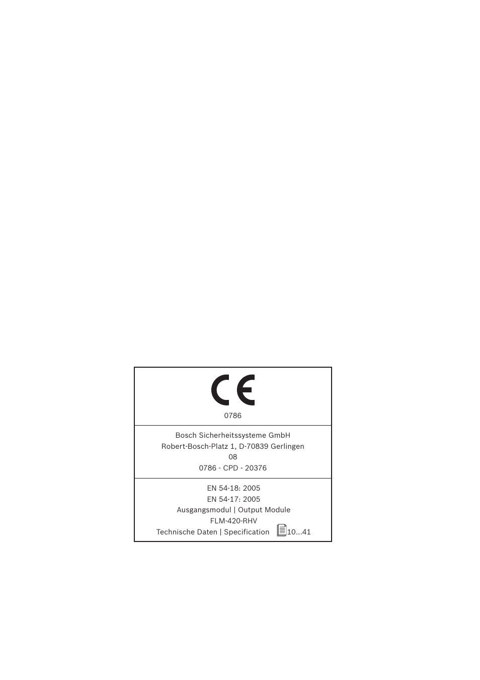 Bosch FLM-420-RHV Relay High Voltage Interface Modules User Manual | Page 2 / 44